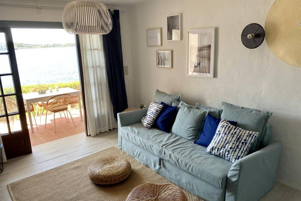 Miravent Terraza Y Jardin Frente Al Mar Menorca Lägenhet Fornells  Exteriör bild